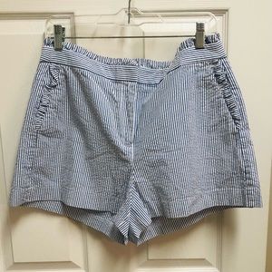 JCrew Factory Women’s Seersucker Shorts, Size 10